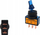 Ndërprerës toggle me LED, 12V, 20A, blu