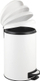 Kosh plehrash Wenko Leman Easy Close, 12L, çelik inox, i bardhë