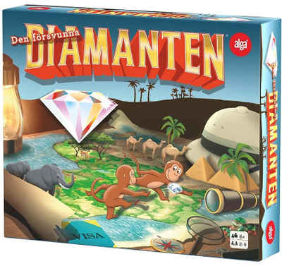 Loja me tabela Alga The Lost Diamond, lojë strategjie, për fëmijë 6+ vjeç, shumëngjyrëshe