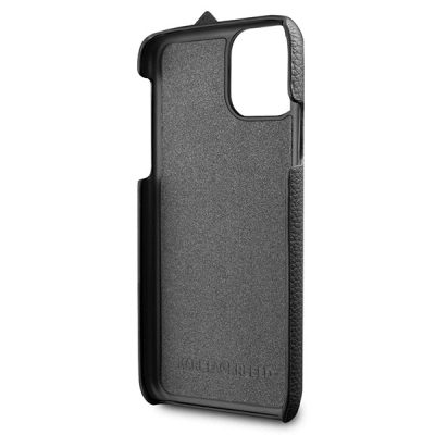 Futrollë Karl Lagerfeld me rrip për iPhone 11 Pro, lëkurë artificiale, e zezë