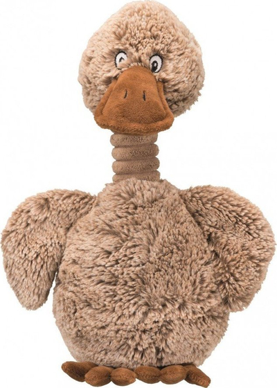 Lodër pelushi për qen Trixie Duck, 38 cm, gri