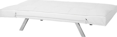 Divan krevati BRISTOL, 180 cm, lëkurë sintetike, i bardhë