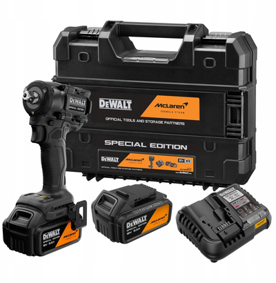 Çelës goditës pa kabllo DeWalt DCF92MP2T McLaren Special Edition, 18V XR, set me 2 bateri, i zi