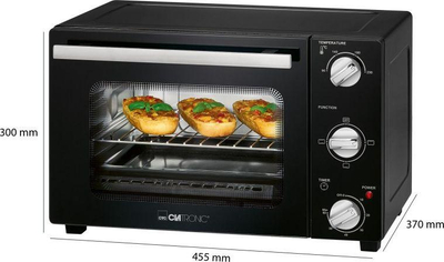 Mini furrë Clatronic MBG 3726, 20 l, e zezë