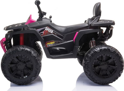 Quad elektrik për fëmijë Lean Cars JC333, 12V, dy motorë, rozë e zezë