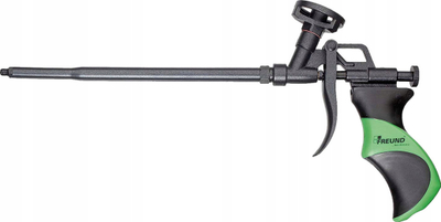 Pistoletë shkumë poliuretani Freund Foam Gun Plus, 340mm, metal, jeshile me të zezë