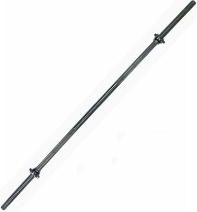 Shufër e drejtë fitnesi Eb Fit STRAIGHT BAR, 180 cm, diametër 28 mm, krom