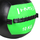 Top ushtrimesh HMS Wall Ball WLB, 10 kg, lëkurë sintetike, jeshil