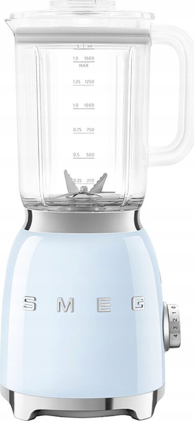 Блендер со чаша Smeg BLF03PBEU, 800W, 1.5L, пастелно сина
