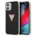 Заштитна маска за телефон Guess Triangle за iPhone 12 Mini, тврда, црна