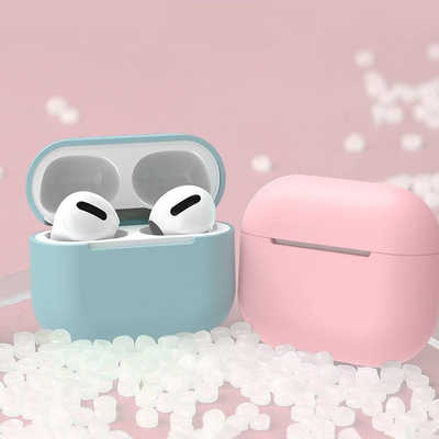 Mbulesë mbrojtëse Hurtel Case C për AirPods Pro, silikon, rozë