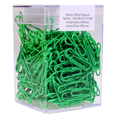 Kapëse letrash Victory Office Neon Green, 28mm, 300 copë, jeshile neon
