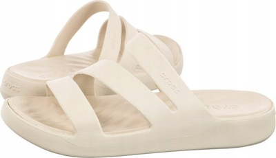 Sandale plazhi Debenhams Getaway Strappy Stucco, rripa të trefishtë, taban platformë, ngjyrë krem