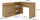 Tavolinë këndore zyre Desk DANA KASHMIR, me 3 sirtarë, formë L, ngjyrë cashmere