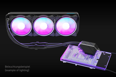 Ftohës uji AIO Alphacool Eiswolf 2, 360mm, për RTX 4080 FE, me backplate, i zi
