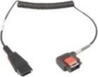 Kabllo aksesor për kufje Zebra CBL-NGWT-AUQDLG-02, Quick Disconnect, spiral, e zezë