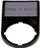 Pllakë përshkuese Eaton MAN-0-AUTO 50 x 30mm, 22 mm, e zezë