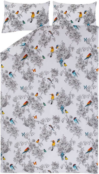 Set shtrati Domoletti Bird Wild, pambuk, 200 x 220 cm, shumëngjyrësh