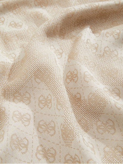 Shall Guess ERICA, polyester dhe viskozë, beige me të bardhë natyrale