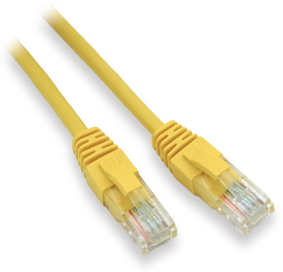 Мрежен кабел Lynx Cs Patch, UTP Cat5e, 2 m, жолт