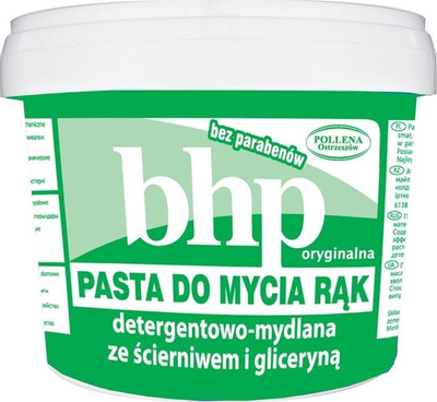 Паста за миење раце BHP, со абразив, 500 g, зелена