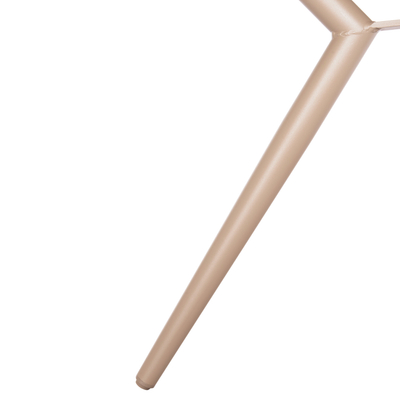 Tavolinë kopshti HomeMarkt Higer HM6290.04, alumini, Ø126x74cm, cappuccino