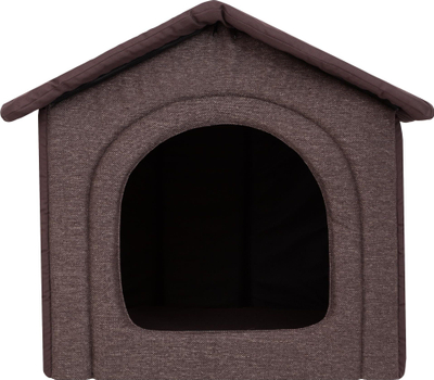 Shtëpi për qen Hobbydog R2 Inarii Kennel, e vogël, material i qëndrueshëm, kafe e errët