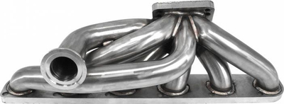 Kolektor shkarikimi TurboWorks për BMW E30 320i 325i, turbo T25 T3, çelik inoks