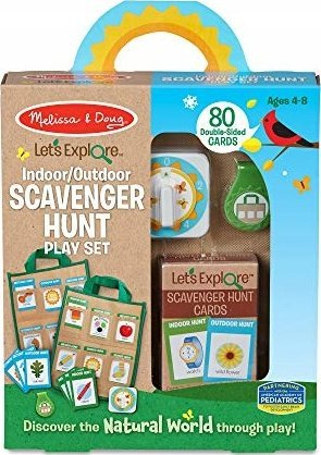Lojë kërkimi Melissa &amp; Doug Let's Explore Scavenger Hunt, 80 letra, për moshë 4+ vjeç, shumëngjyrëshe