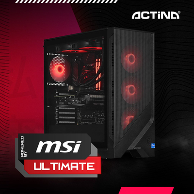 Kompjuter Actina, Ryzen 7 7800X3D, 32GB DDR5, 2TB SSD, RTX 4090, i zi