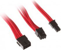 Kabllo zgjatëse SilverStone SSTPP07PCIR, PCIe 8 pin në 8 pin, 0.25m, e kuqe