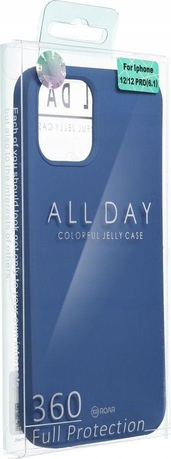 Futeri telefoni Roar Colorful Jelly për iPhone 15 Pro Max, silikon, blu e errët (navy)
