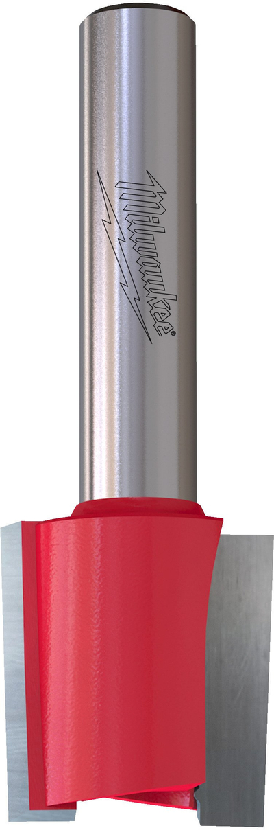 Frezë ruter Milwaukee 4932500922, diametër 19 mm, kërcell 8 mm, e kuqe