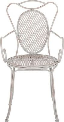 Set karrigesh kopshti Beliani CILENTO, metal, 2 copë, gri