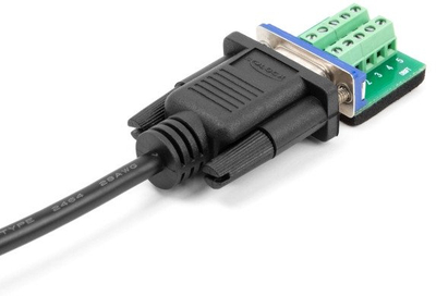Kabllo seriale Delock RS-232 D-Sub9 mashkull–mashkull, 2m, e zezë