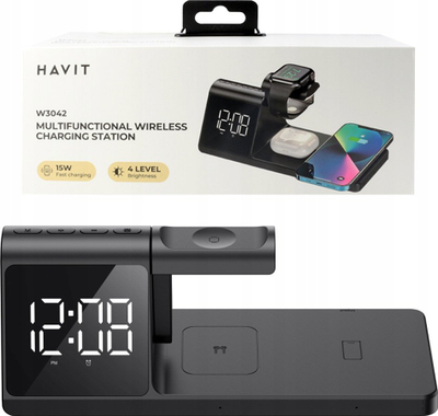 Karikues wireless Havit W3042 3n1, 15W, USB Type C, i zi