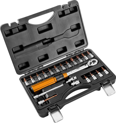 Set veglash Neo 08-821, 21 copa, çelës momenti 1/4\", 5-25 Nm