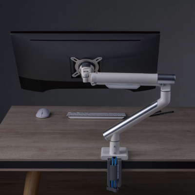 Mbajtëse monitori ART L-19GD, 17-32", 9kg, VESA 100x100, Gaz, e bardhë