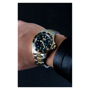 Orë burrash Invicta Pro Diver 26973, 40mm, 200m rezistente ndaj ujit, ari argjend e zezë