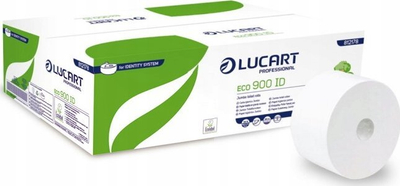 Letër tualeti Lucart Professional Eco 900 ID, jumbo, 2 shtresa, e bardhë