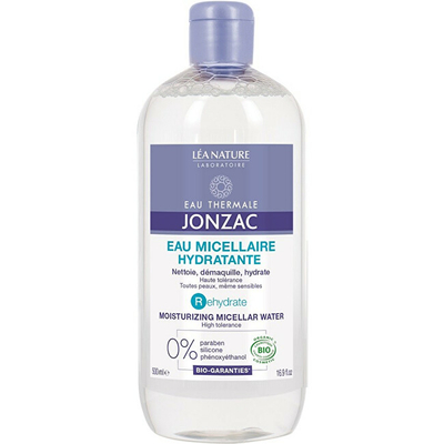Ujë micellar hidratues për fytyrë Eau Thermale Jonzac Rehydrate BIO, 500 ml