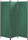 Ndarës dhome NARNI Green, 3 panele, metal me tekstil, jeshil