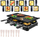 Grill elektrik Adler AD 6616 Raclette 4 në 1, 1400W, për 8 persona, i zi