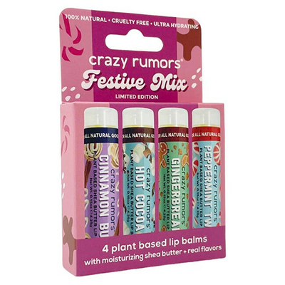 Set balsam për buzë Crazy Rumors, 4 x 4.4 ml