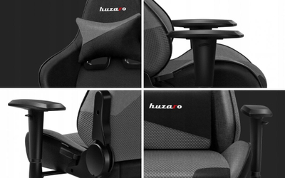 Karrige gaming Huzaro Force 6.2, rrjetë, deri 130 kg, gri me të zezë