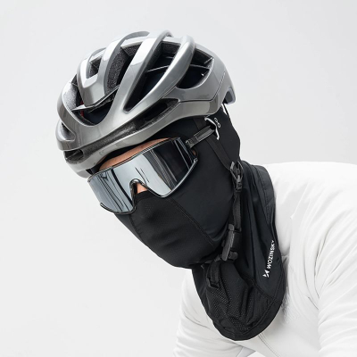 Balaklava për biçikletë Wozinsky, për nën helmetë, unisex, e zezë