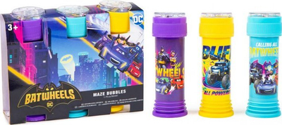Set flluska sapuni Batwheels Bubble Blower Pack, 3 copa, me ngjyra të ndryshme