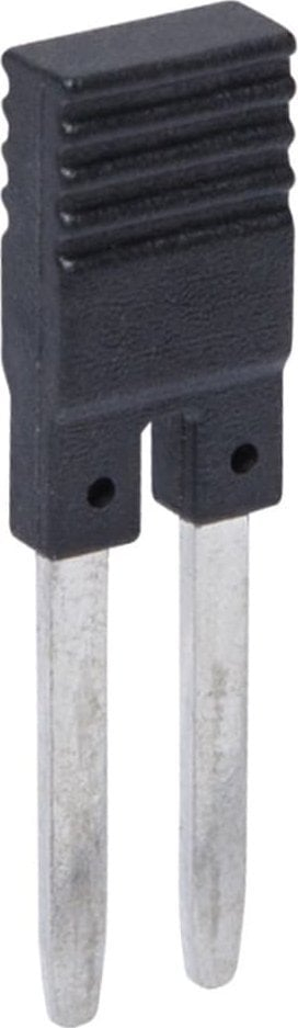 Jumper ndër-shinë Relpol ZGZP-2, 2 pole, për baza push in, i zi