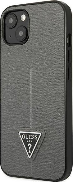 Mbulesë telefoni Guess GUHCP13SPSATLG, për iPhone 13 mini 5.4", hardcase, ngjyrë argjendtë
