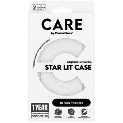 Капак за телефон PanzerGlass Star Lit, за iPhone SE 2022, MagSafe, проѕирен со сјај